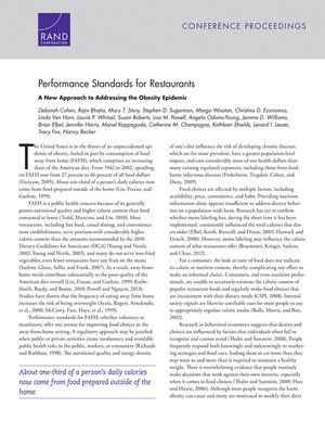 cover image of Performance Standards for Restaurants